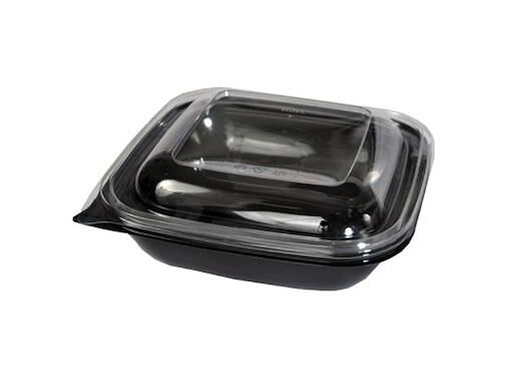 Plastlåg Kvadrat L190xB190xH23mm PS Klar