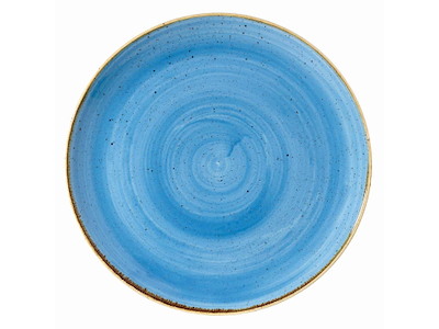 Tallerken Coupe Stonecast Ø26 cm Porcelæn Markblomst blå