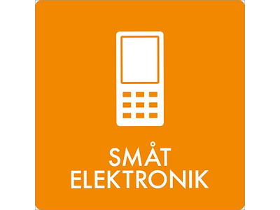 Piktogram Småt Elektronik 180x180 mm