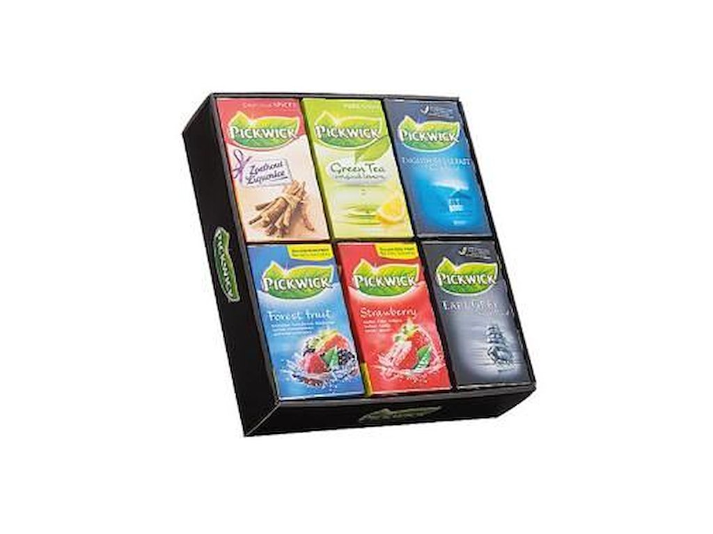 Te Mix Pickwick Top 6 varianter 6x20 breve Frugt og Sort te