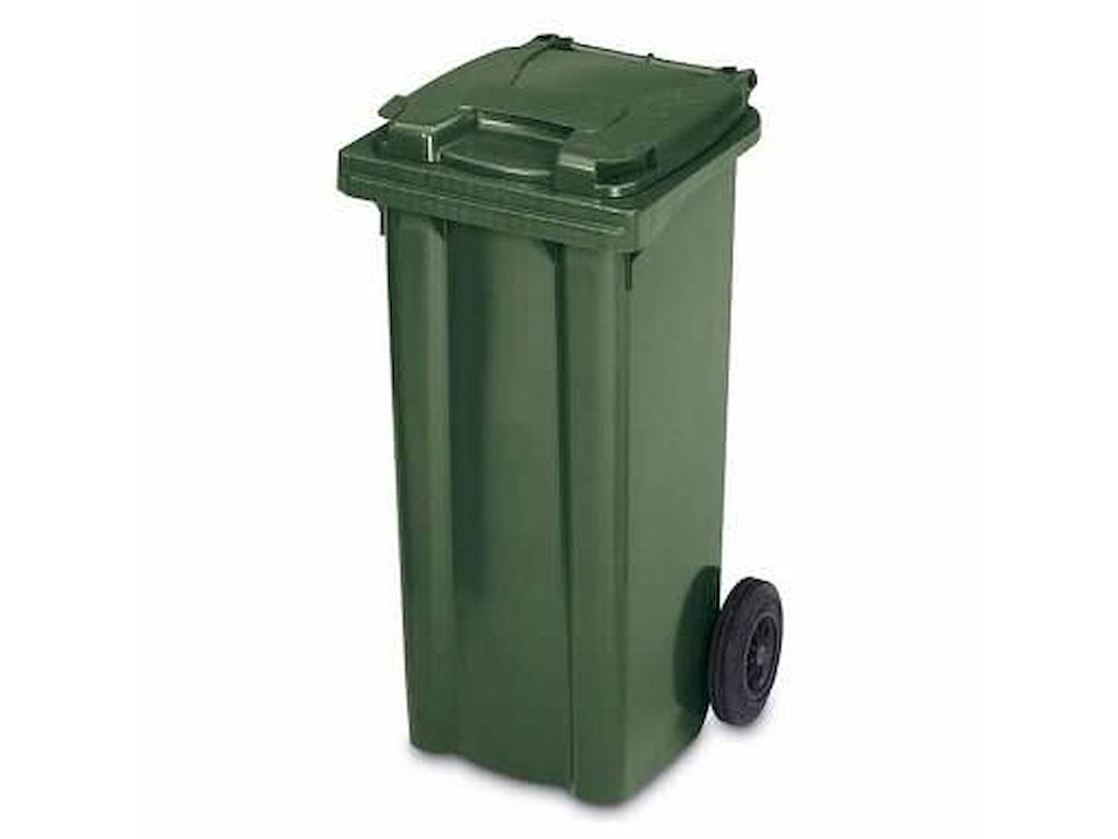Affaldscontainer 120 ltr 2-hjulet Grøn