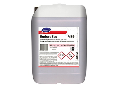 Skumrengøring Surt EnduroEco VE9 10ltr med Høj vedhæftningsevne til kalk/protein