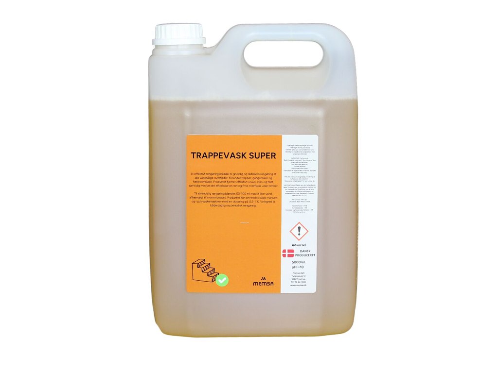 Trappevask Super med frisk duft - 5 Ltr