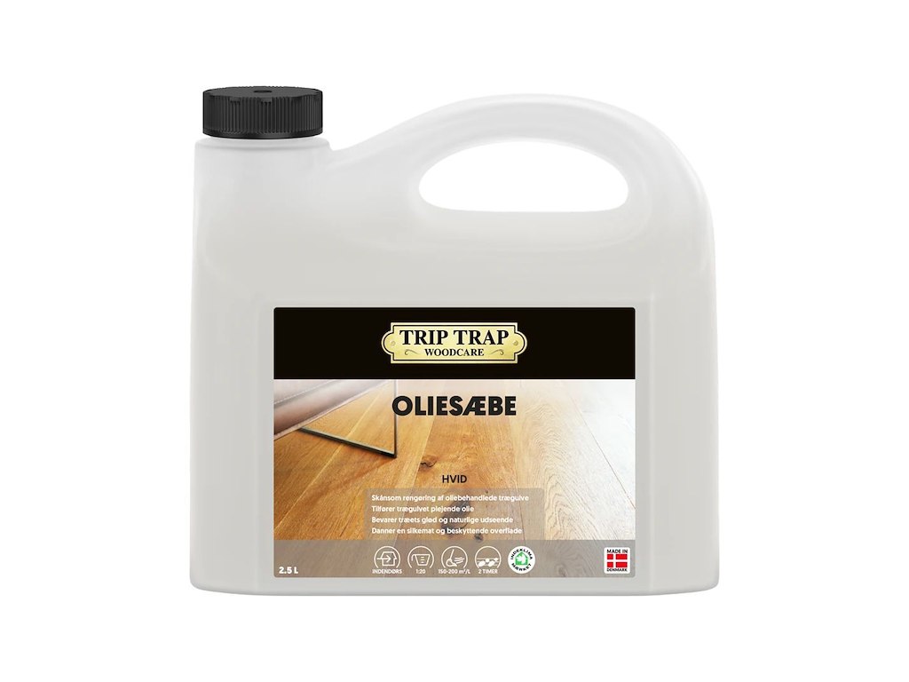 Vaskepleje Trip Trap Oliesæbe Hvid uden Voks/Parfume 2.5 ltr