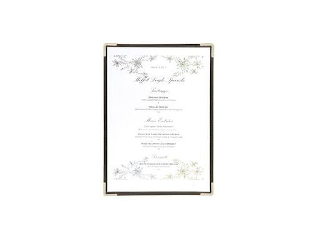 Menu Kortholder Enkelt Securit A4 viser 2 A4 sider sæt med 3 Klar