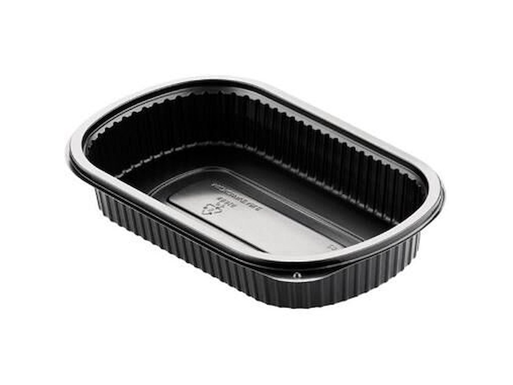 Bakke 1-rum 800 ml 240x150x40 mm PP sort