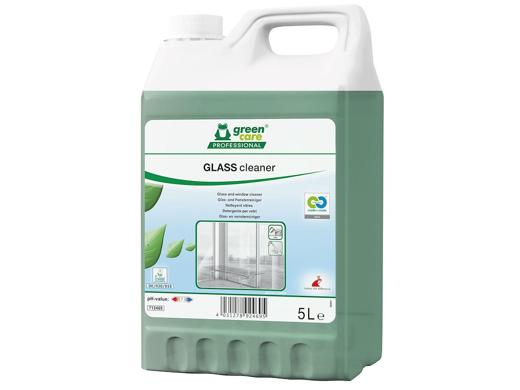 Glasrens TANA GLASS Cleaner uden Parfume 5 ltr Grøn