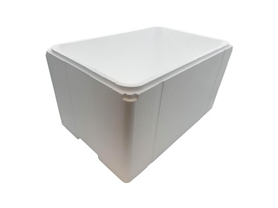 Termokasse 1/1GN L60xB40xH32cm EPS uden Låg Hvid