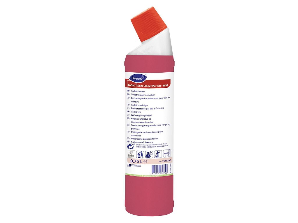 Toiletrens Flydende Taski Sani Clonet Pur-Eco W4f 750ml Ecolabel m Parfume Surt