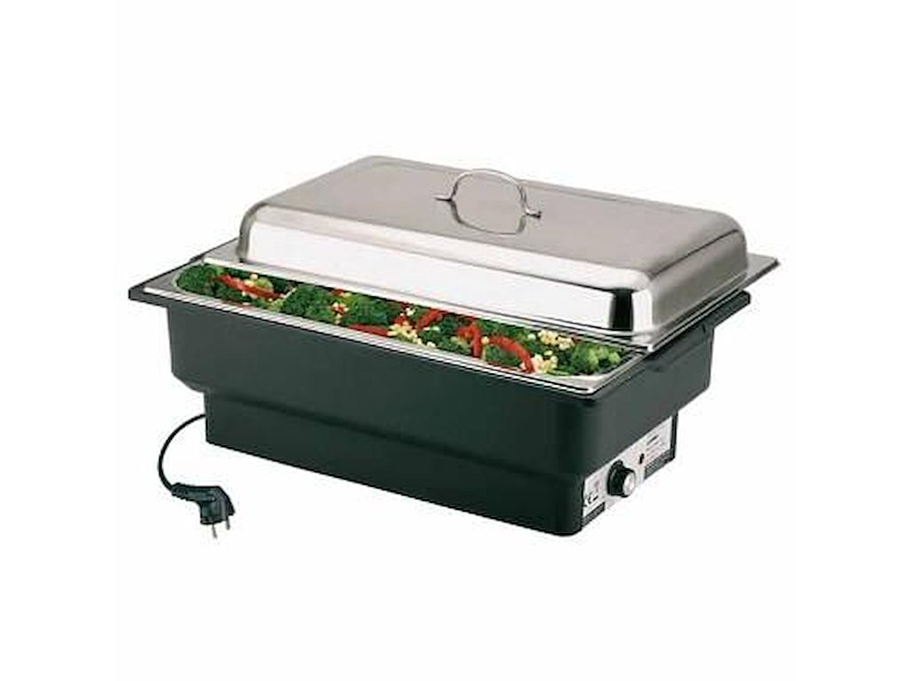 Chafing Dish Elektrisk 1/1GN 8,5 Liter Sort PP og Rustfri stål