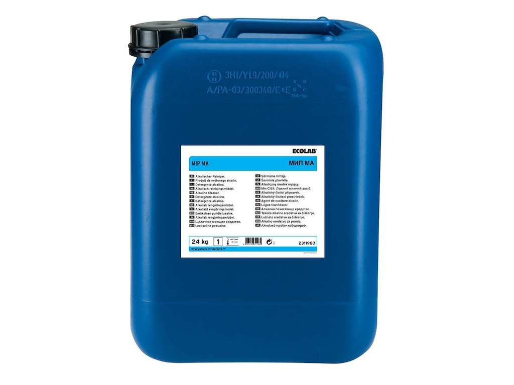 Skumrengøring MIP MA Højalkalisk u/Farve/Parfume til Fødevareproduktion 24 kg