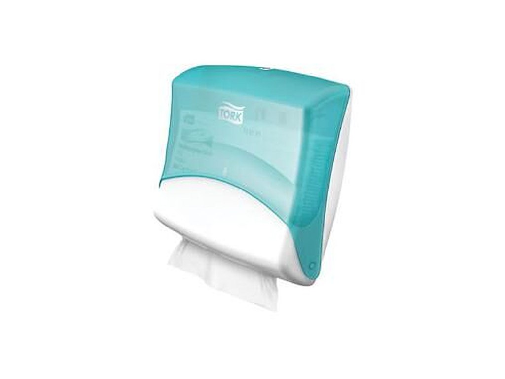 Dispenser Tork W4 Toppak Plast Hvid/Turkis