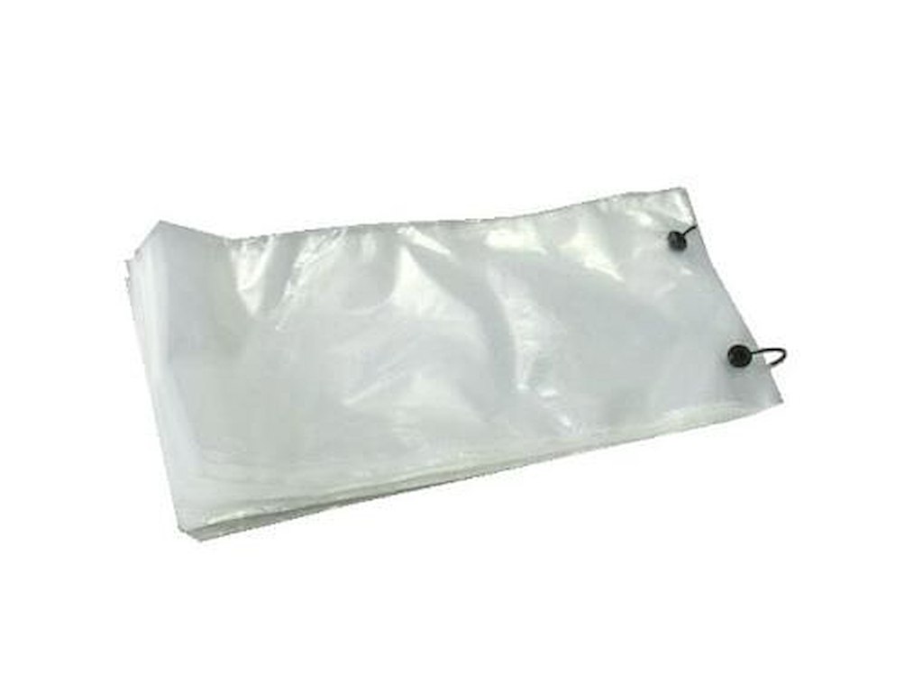 Plastpose 220x420/40+55 mm 45 my På blok Microperforeret huller PE Klar