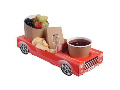 Serveringsbakke 295x120x55 mm Karton Red Convertible