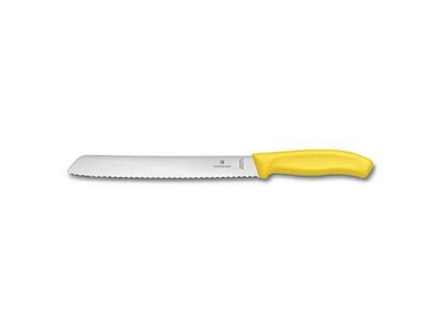 Brødkniv Classic Victorinox Fibrox klinge 21 cm Gult håndtag