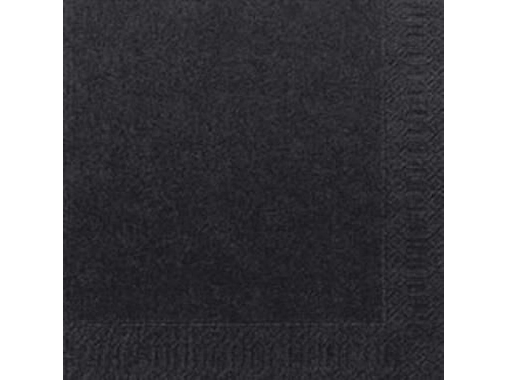 Serviet Duni 33x33cm 3-lag Sort