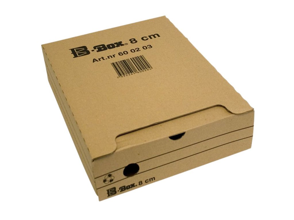 Arkivboks B-Box 8cm Brun