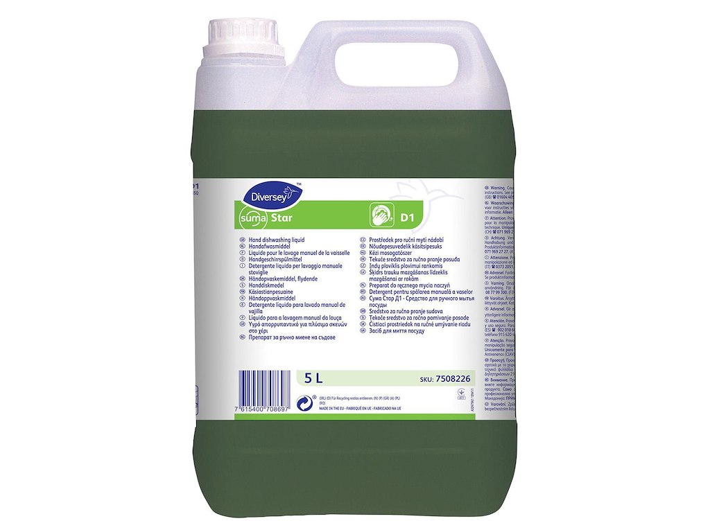 Håndopvask Suma Star D1 med Farve/Parfume 5 ltr Grøn