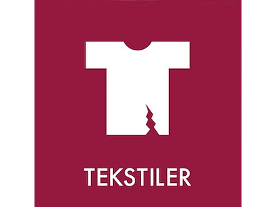 Piktogram TEKSTILER 12x12cm