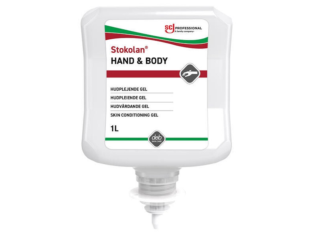 Hudcreme Stokolan Hand and Body 1ltr ECARF med Parfume 8.6% fedt til dispenser