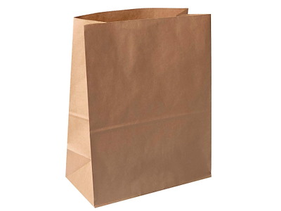 Klodsbundspose 220x125x350mm 10 ltr 70 gr Brun