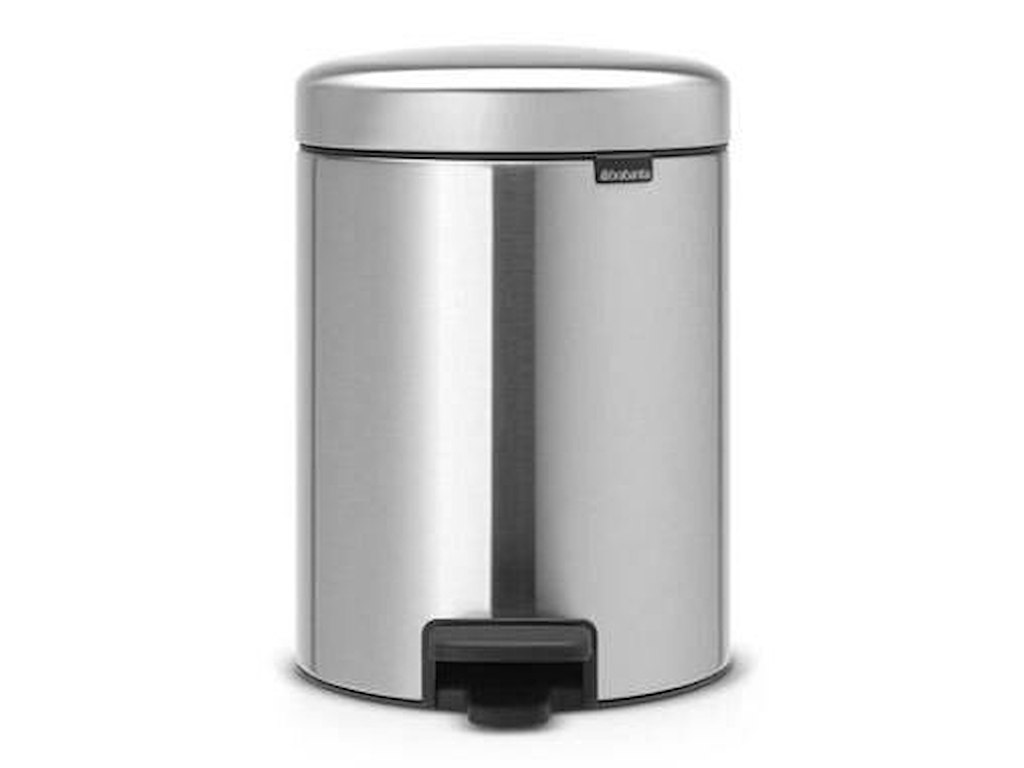 Pedalspand Brabantia Newlcon 5 ltr Fingerprintproof Stål/Plast Mat stål