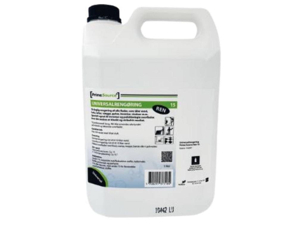 Universalrengøring Prime Source Flydende Ren 15 5ltr m. Parfume/Alkohol u. Farve