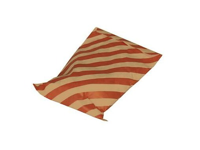 Konfektpose 117-2 90x140 mm brun kraft Rødstribet