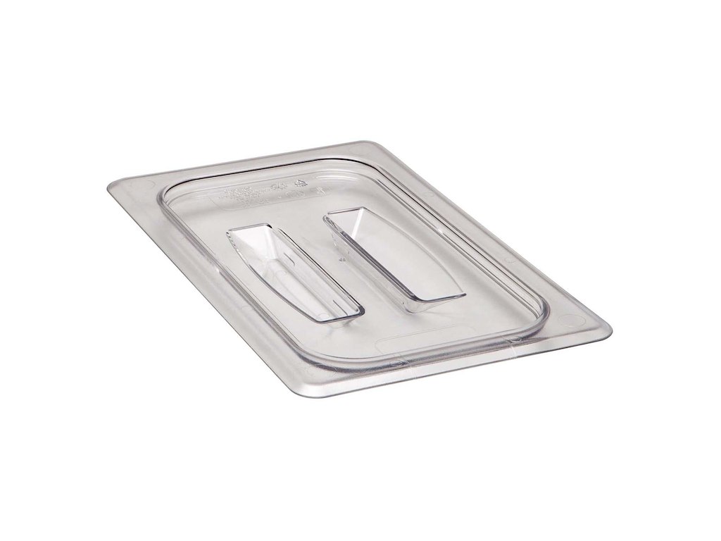 Låg til kantine med Håndtag Cambro 1/4GN 26.5x16.2cm Polycarbonat Klar
