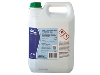 Hånddesinfektion Flydende Pristine 85% Ethanol med Glycerin 5 ltr