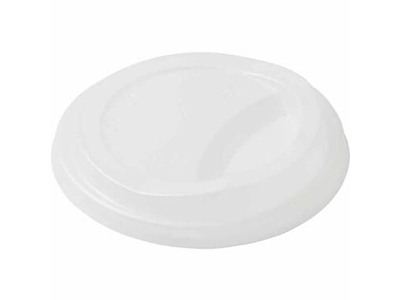 Plastlåg Ø90 mm Sweetcup høj naturhvid bionedbrydelig CPLA