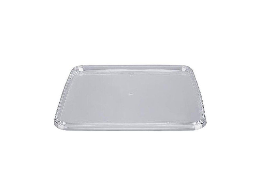 Plastlåg L195xB195xH8mm PP Til 5000/3000/1500ml Bøtte 24 stk/ps Klar