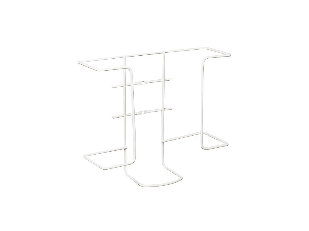 Handske stativ til 2 pakker Hvid Metal