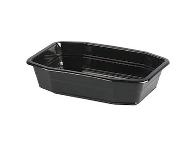 Bakke 1-rum 1000 ml 215x148x50 mm HMR PP Sort