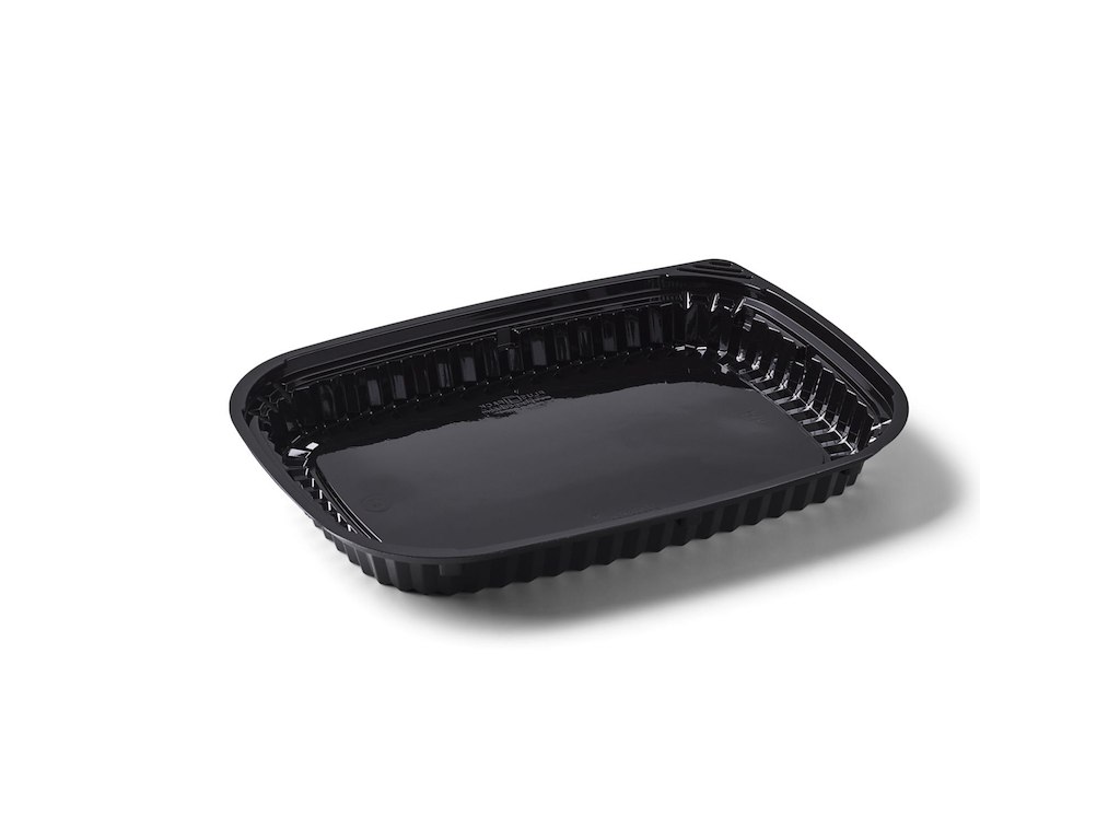 Sushibakke Vistopac 1-rum 550 ml 260x190x29 mm RPET Sort