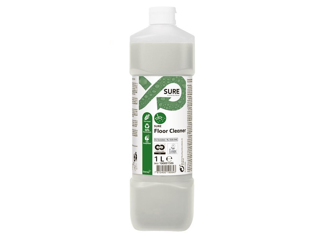 Gulvrengøring Sure Floor Cleaner 1ltr Ecolabel/C2C uden Parfume Manuel/Maskine