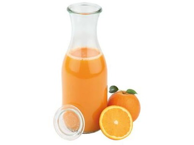 Patentflaske Weck 1062 ml Ø9.25x25.05 cm uden låg glas