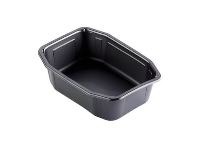 Bakke 1-rum 1395 ml 215x148x70 mm HMR PP Sort