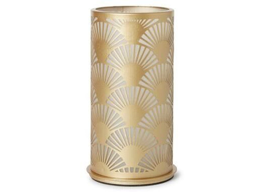 Lysestage Peacock Ø75x140 mm Metal Guld