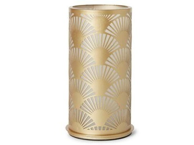 Lysestage Peacock Ø75x140 mm Metal Guld