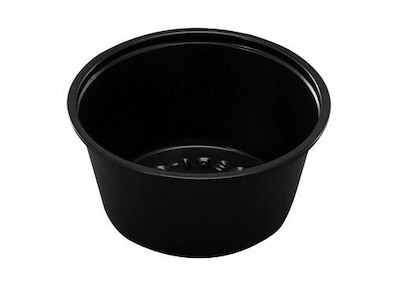 Dressingbæger 90 ml 3 oz Ø74x32 mm PP Sort