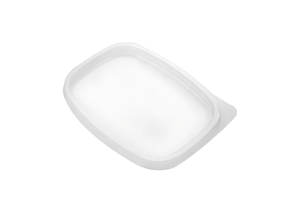 Plastlåg Oval L143xB108xH9.5mm PP Klar