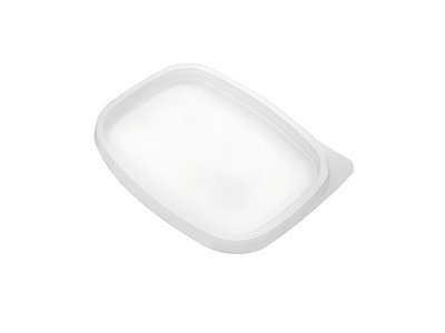 Plastlåg Oval L143xB108xH9.5mm PP Klar
