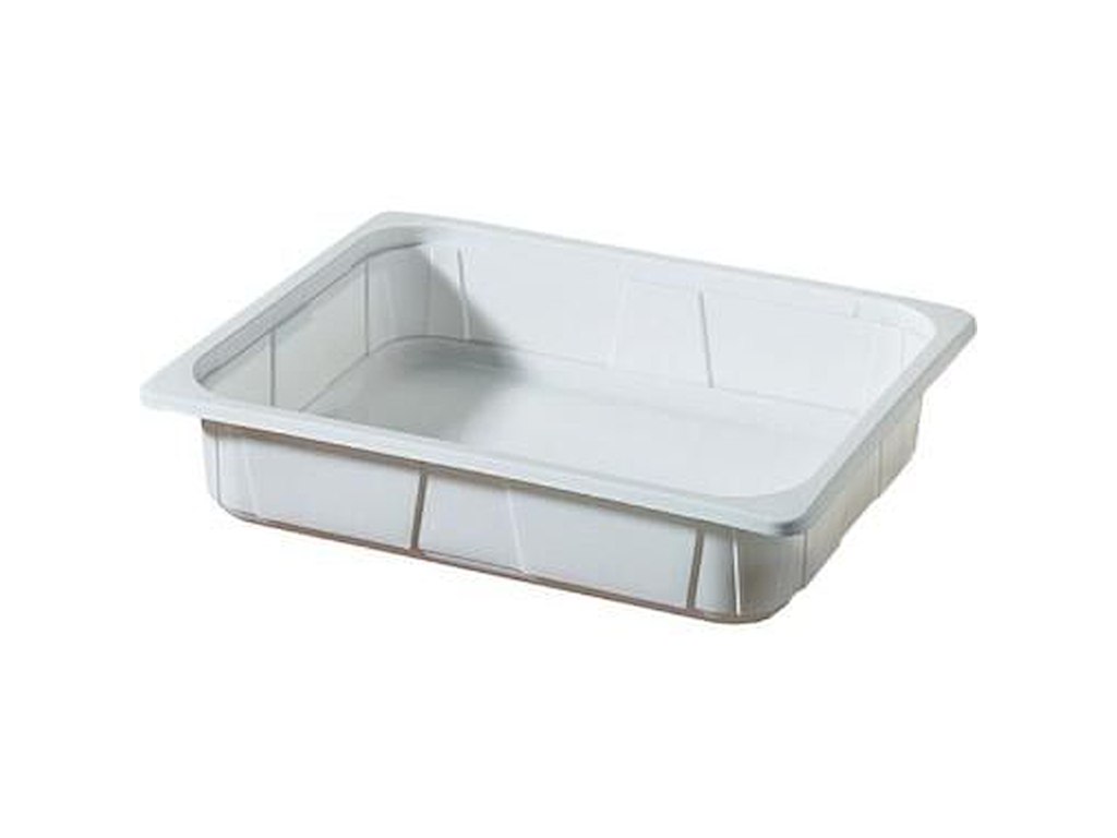 Bakke 1/2 GN 5000 ml 325x265x80 mm PP Hvid
