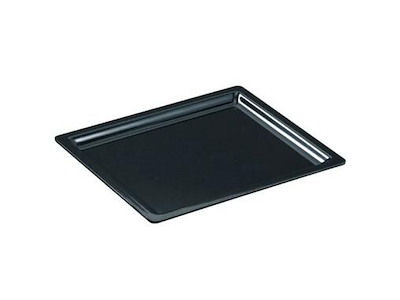 Fad 1/2 GN 32.3x26.3x2 cm Rektangulær Melamin Sort