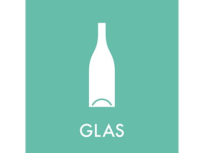 Piktogram GLAS 12x12 cm
