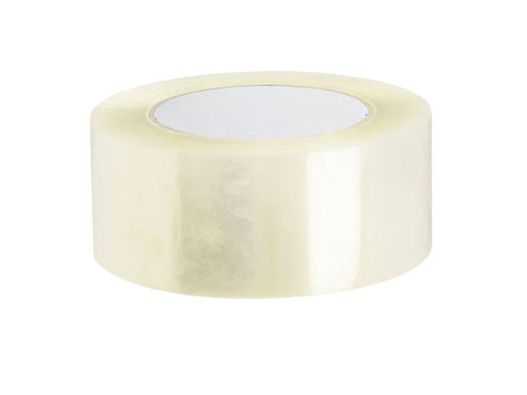 Pakketape - Støjsvag og transparant -B48 mm x L66 meter - (6 ruller)
