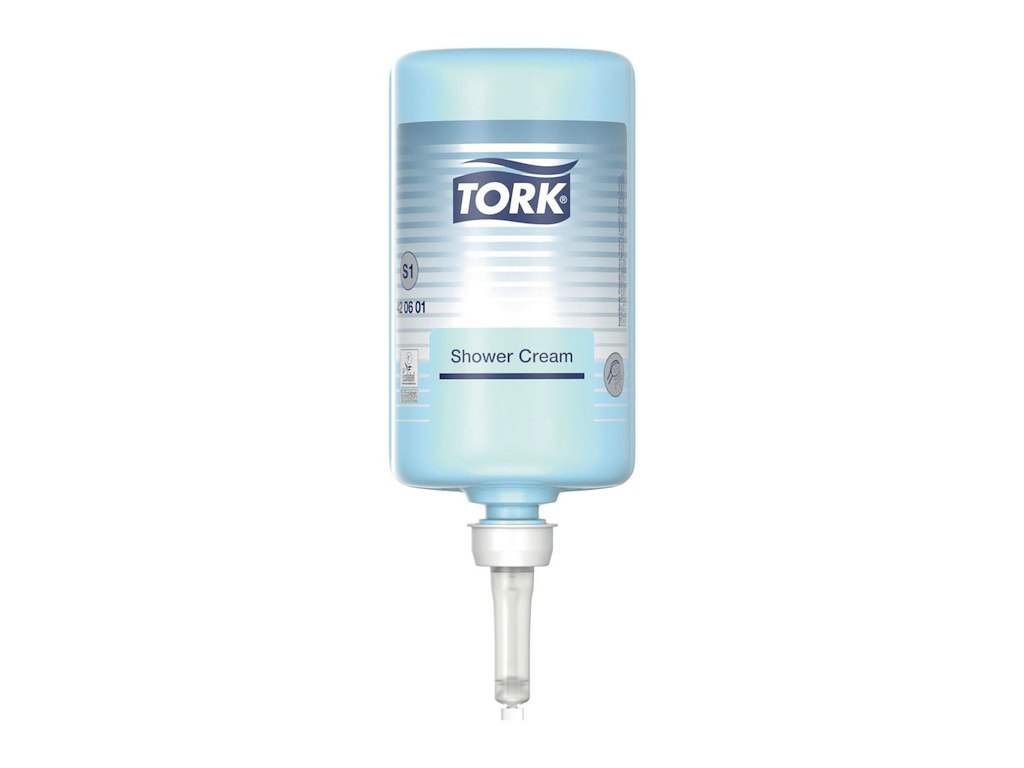 Badesæbe Flydende Tork Shower Cream 1000ml Ecolabel med Parfume til S1 dispenser