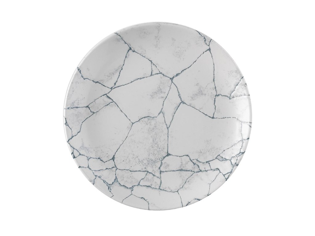 Tallerken Studio Prints Kintsugi Ø26cm Porcelæn krakeleret Hvid/Grå