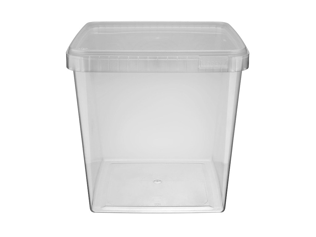 Bøtte 5000ml L195xB195xH190mm PP 1/PL 1536stk Klar